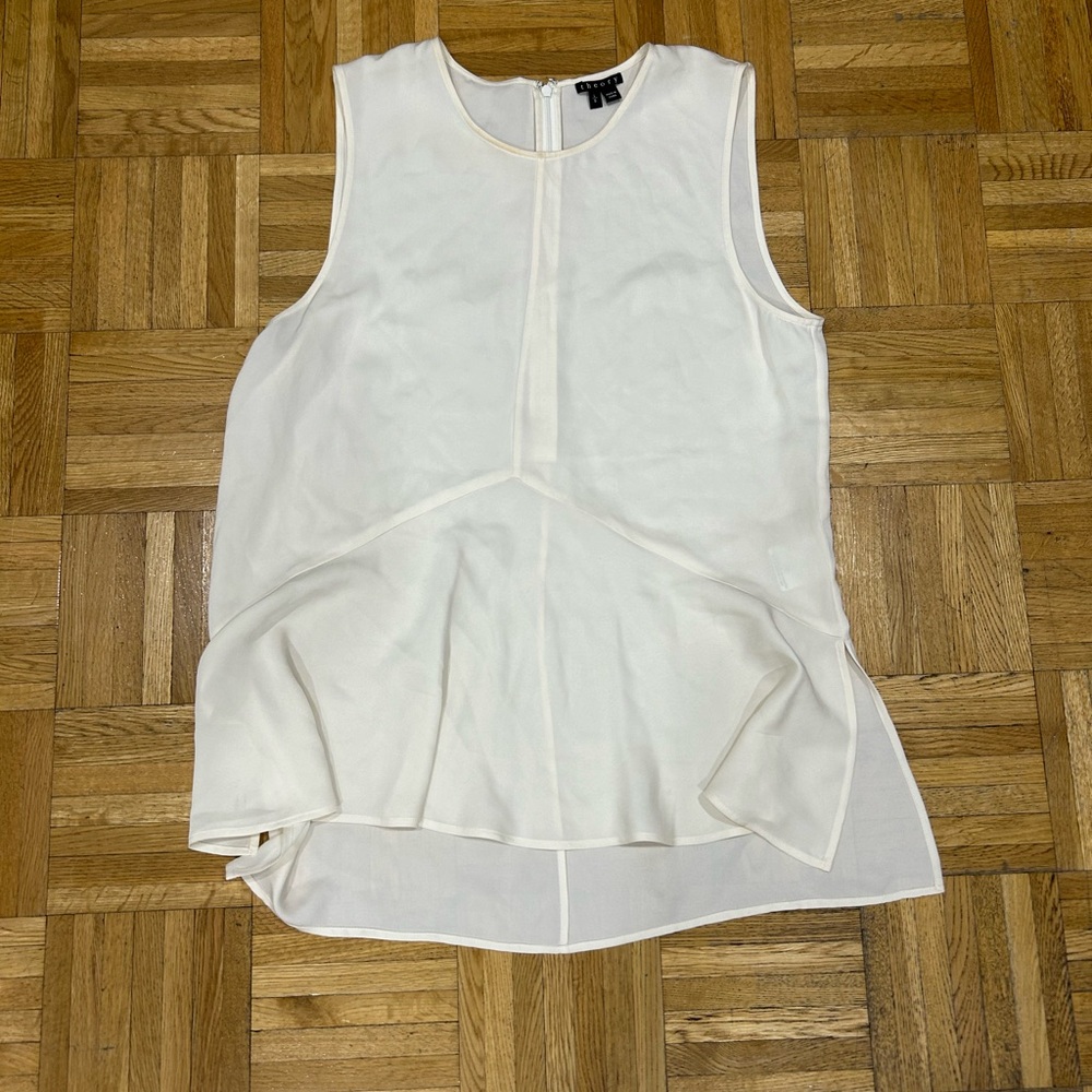Theory silk top size large